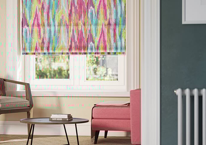 Bombay Velvet, Pop Fusion - Motorised Roman Blind - Image 5